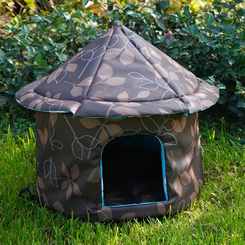 abri chat extérieur avec un intérieur confortable pour le chat