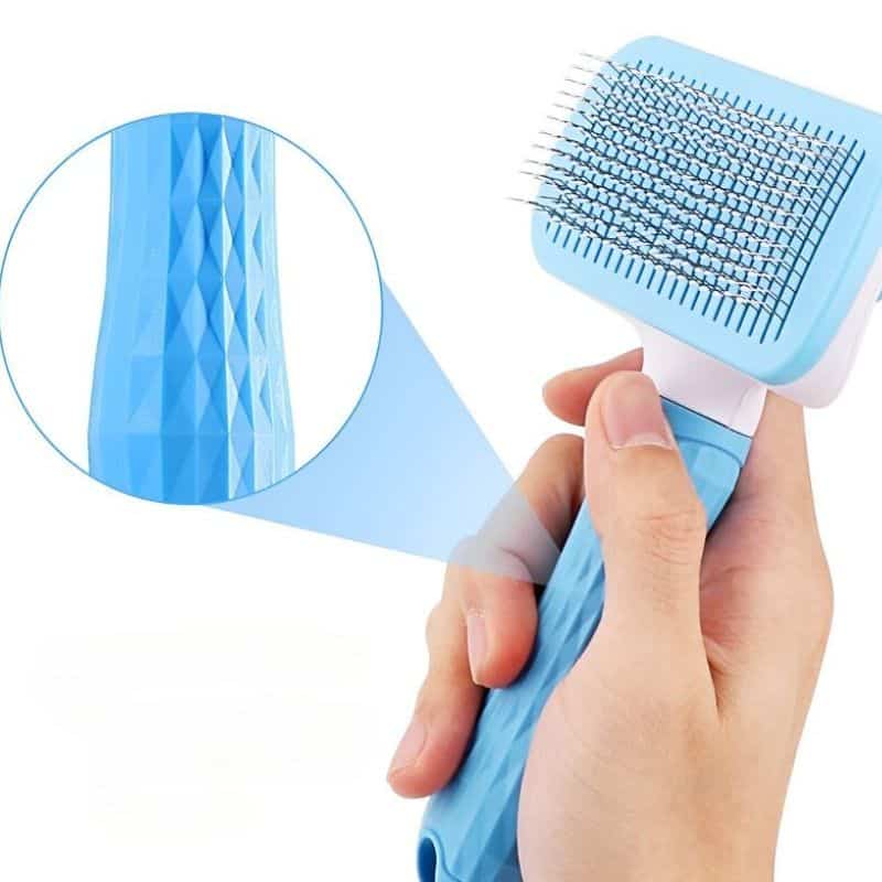 brosse pour chat poil long avec poignée solide