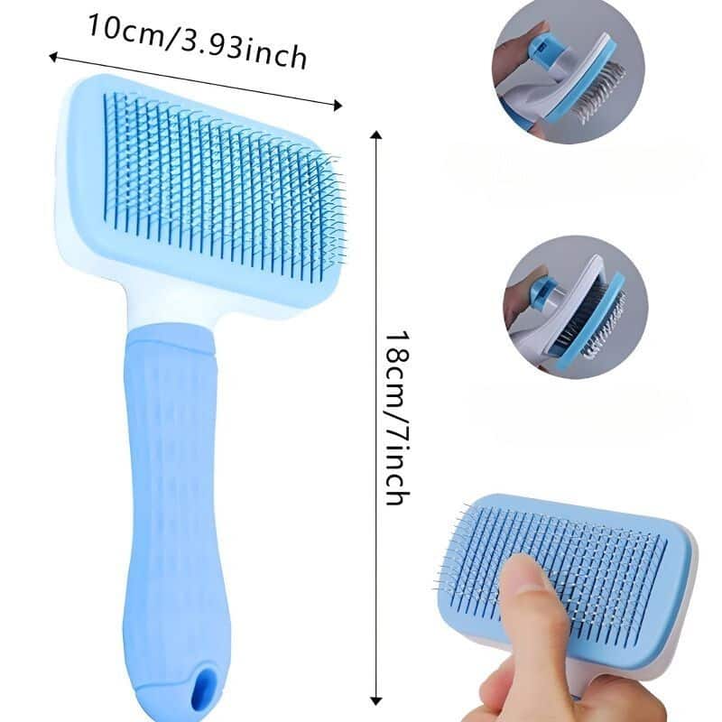 brosse pour chat poil long avec un joli design