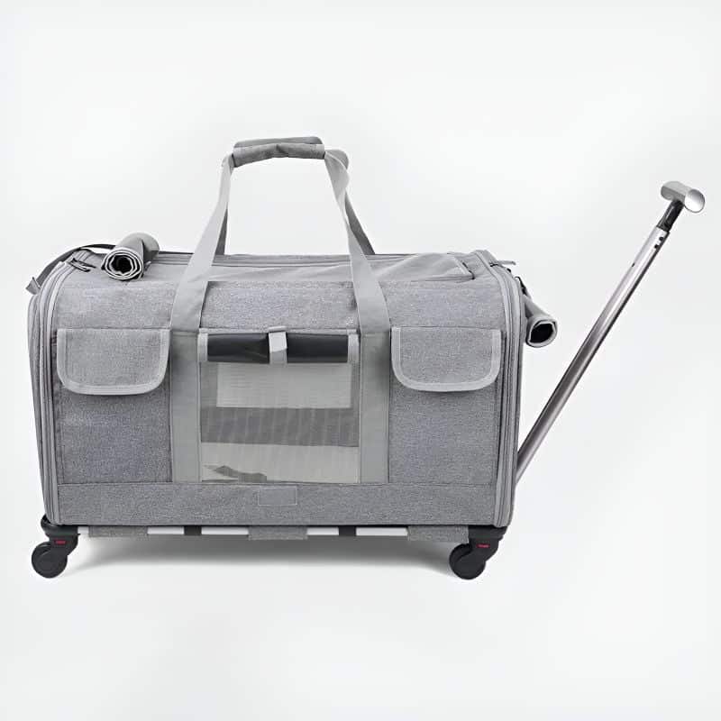 cage de transport pour chat poignée téléscopique pratique pour le transport de votre chat