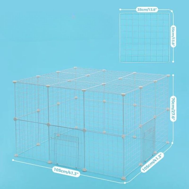 chenil pour chat avec des dimensions généreuses