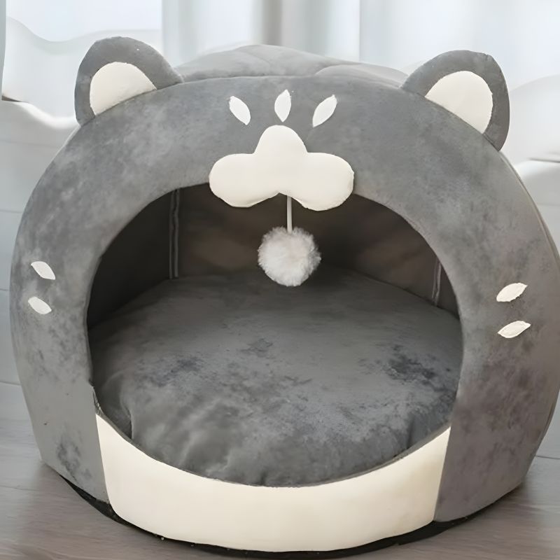 coussin doudou pour chat avec un design joli et amusant