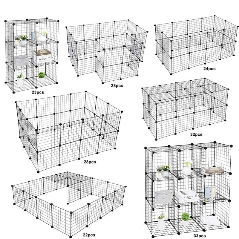 enclos chat extérieur avec possibilité de configurations différentes