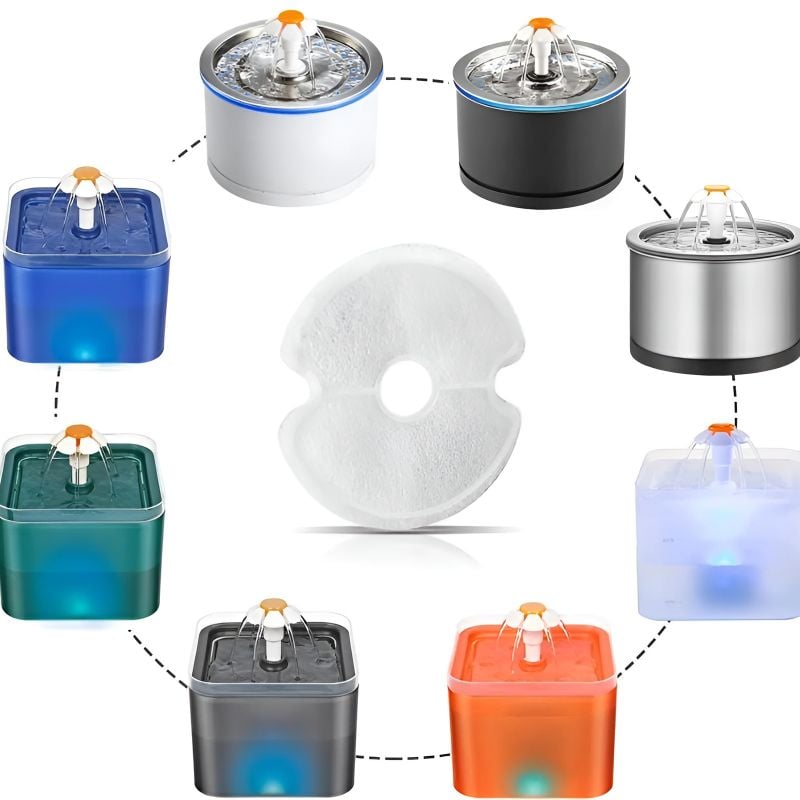 filtre fontaine chat compatible avec plusieurs fontaines à eau