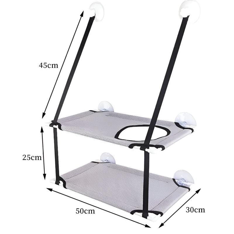 hamac pour chat balcon avec un joli design