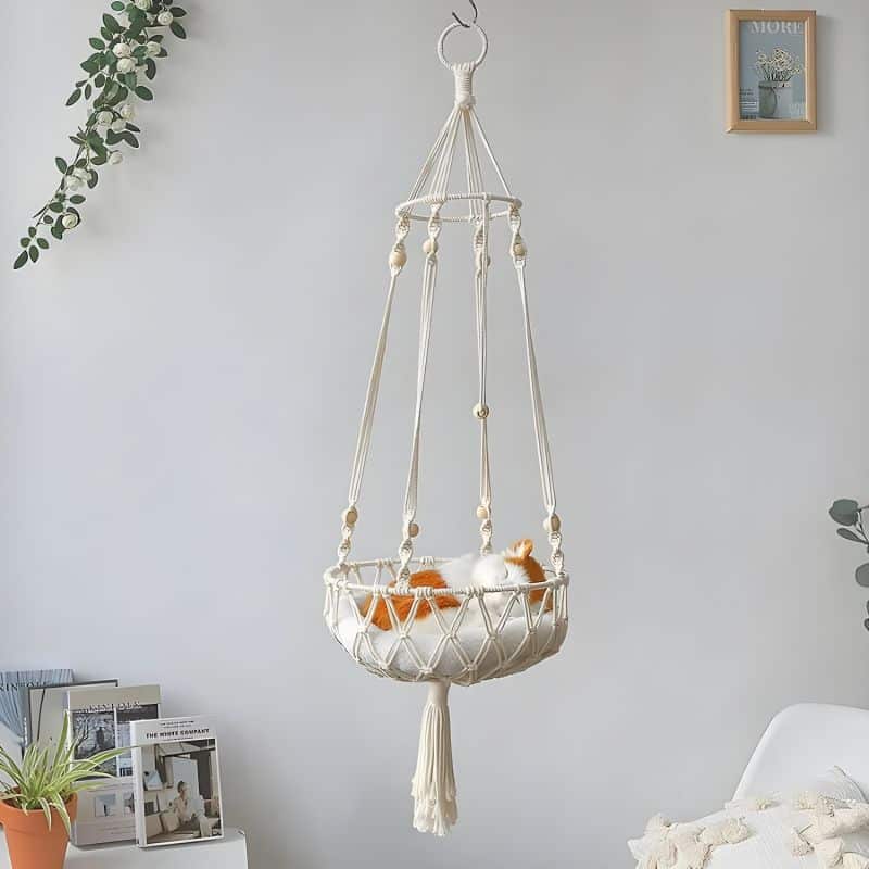 hamac chat macramé joli et résistant