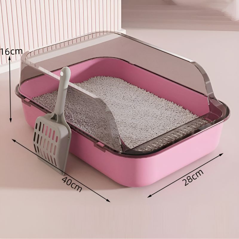 litiere chat rose avec un joli design