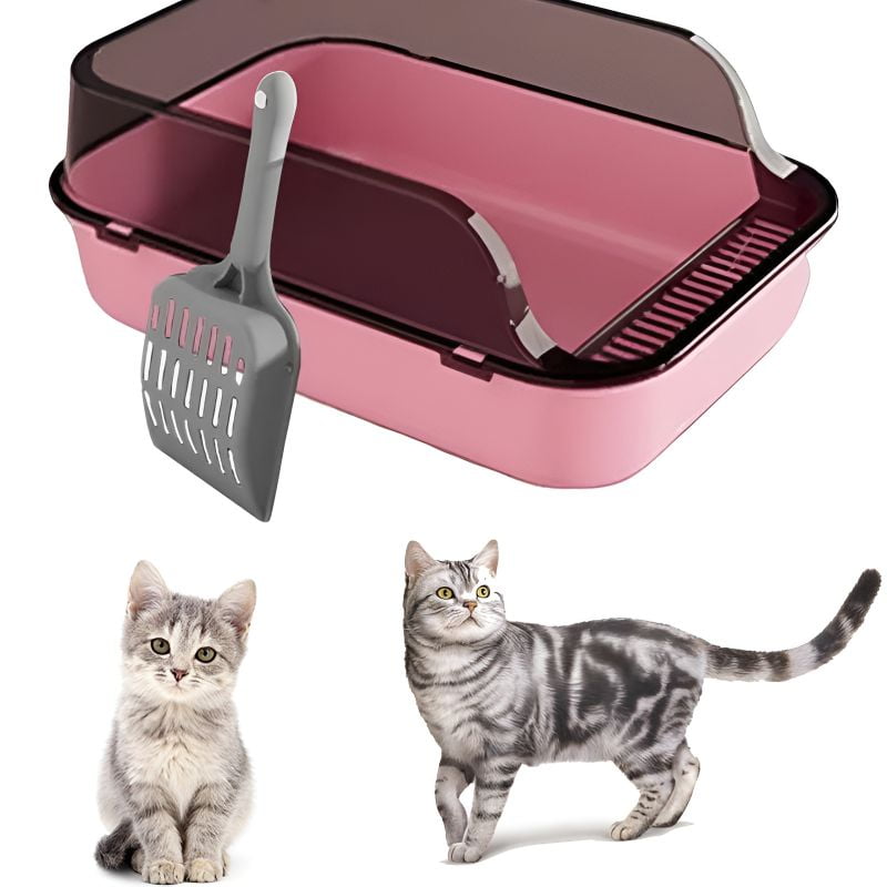 litiere chat rose pratique et durable