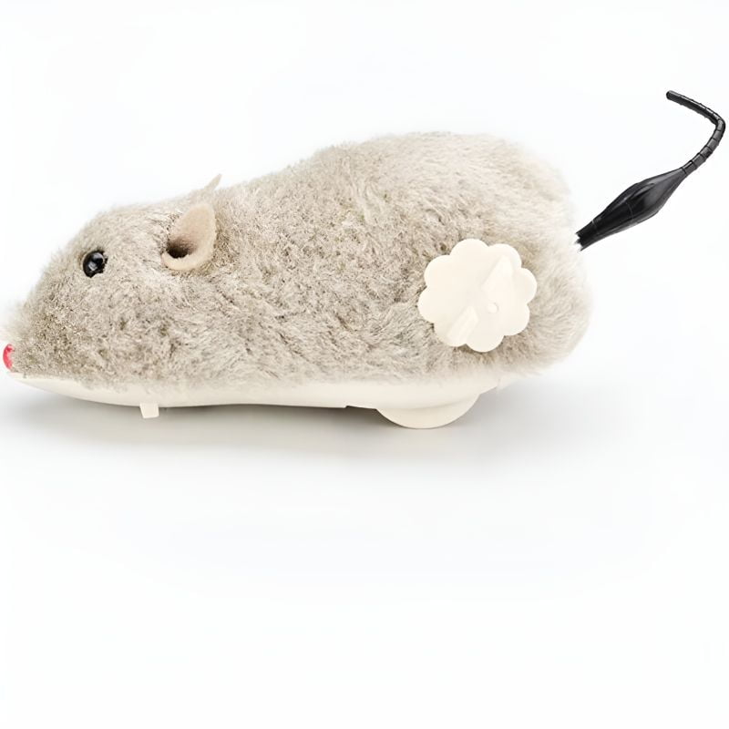 peluche chat blanc idéale pour amuser son chat