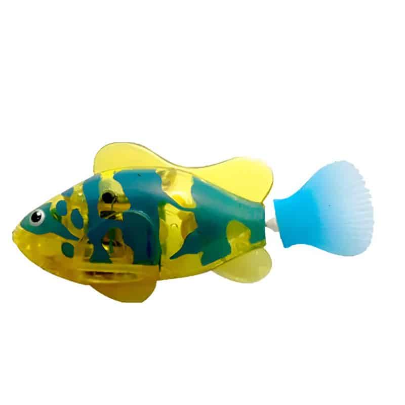 Poisson avec lumière résistant pouvant servir de jouet au chat