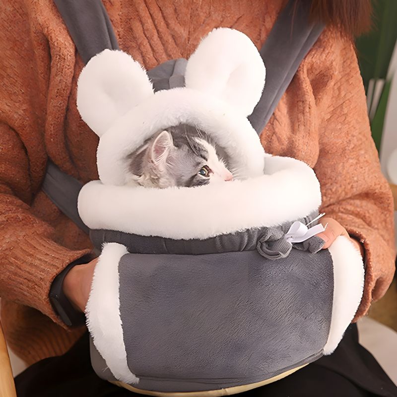 sac de transport chaton bien douillet pour le chaton