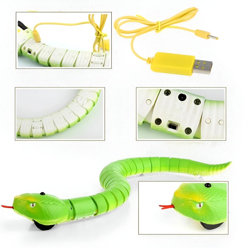Serpent interactif pour chat avec un bon design idéal comme jouet pour son chat