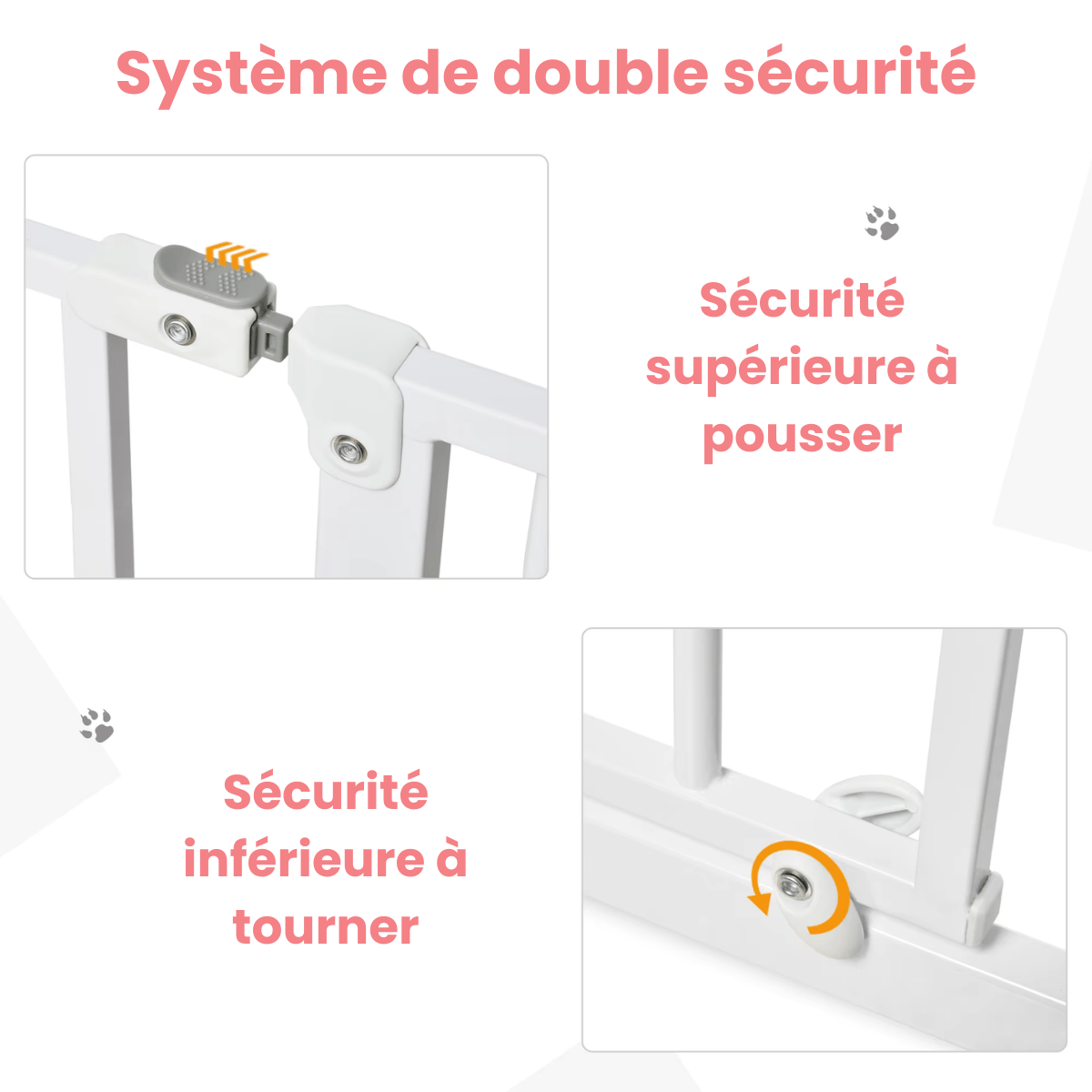 sécurité de la barrière pour chat