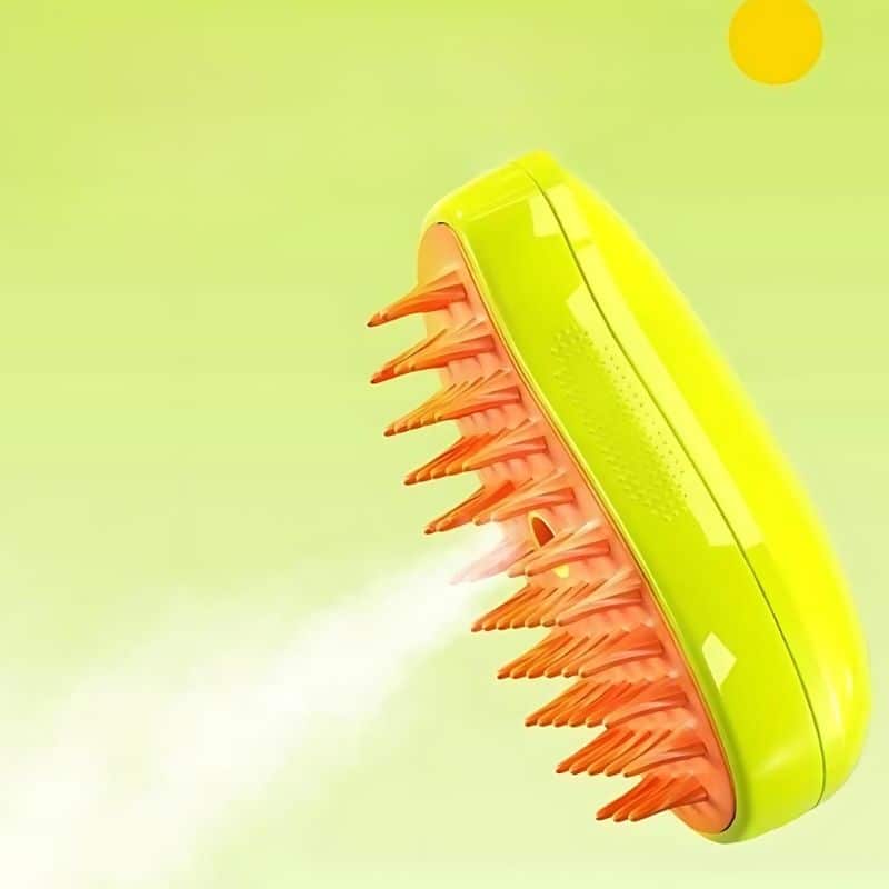 Brosse de toilettage pour chat à vapeur électrique