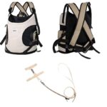 Sac de transport pour chat marron avec laisse
